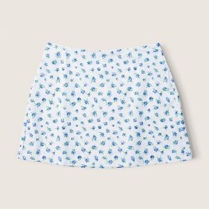 PINK Victoria’s Secret Blue Floral Mini Skirt Cover-Up